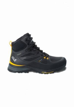 Jack Wolfskin Force Trekker Texapore Mid Wandelschoenen Heren Zwart | 41778421
