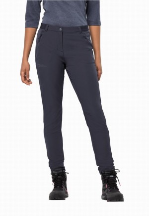 Jack Wolfskin Geigelstein Slim Wandelbroeken Dames Donkerblauw | 47770304