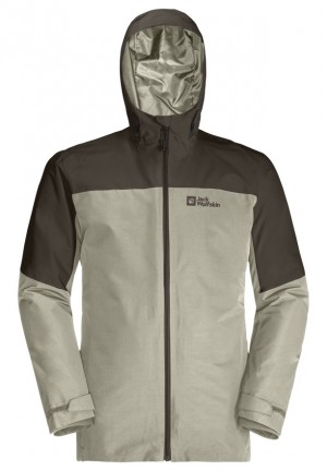 Jack Wolfskin Glaabach 3in1 Jassen Heren Grijs | 94789562