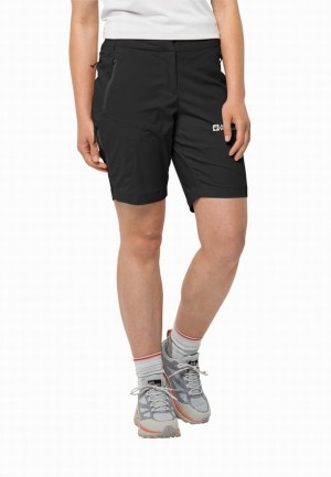 Jack Wolfskin Glastal Korte Broek Dames Zwart | 29395902