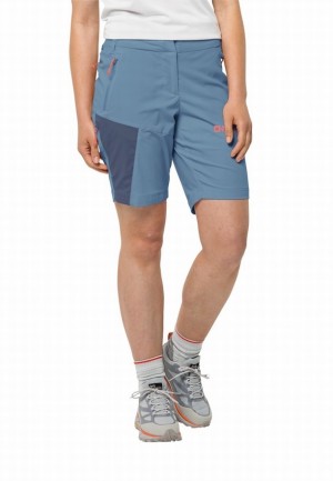 Jack Wolfskin Glastal Korte Broek Dames Blauw | 10499493