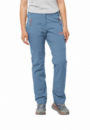 Jack Wolfskin Glastal Wandelbroeken Dames Blauw | 19964035