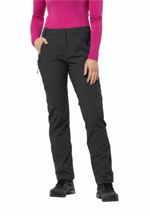 Jack Wolfskin Glastal Winter Broek Dames Zwart | 96668084