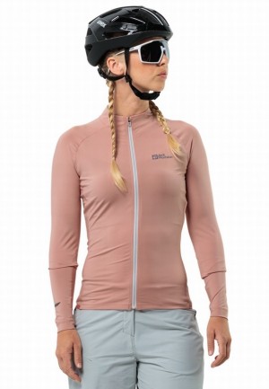 Jack Wolfskin Gravex Fz L/s Jassen Dames Roze | 17364432