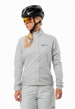 Jack Wolfskin Gravex Wind Softshell Jas Dames Grijs | 33091635