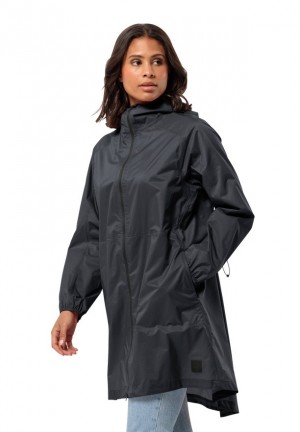 Jack Wolfskin Gutleut Regenjassen Dames Zwart | 83935147