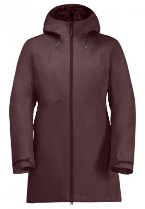 Jack Wolfskin Heidelstein Ins Winterjassen Dames Rood | 32371809