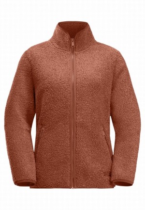 Jack Wolfskin High Curl Fleece Jassen Dames Rood | 16575844