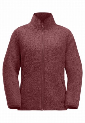 Jack Wolfskin High Curl Fleece Jassen Dames Rood | 97845334