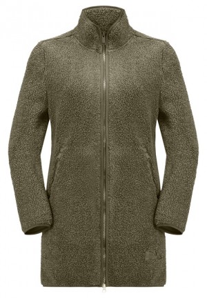 Jack Wolfskin High Curl Jassen Dames Olijfgroen | 65523895