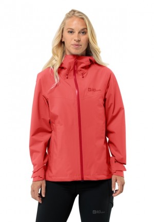 Jack Wolfskin Highest Peak 3l Regenjassen Dames Rood | 79016930
