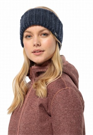 Jack Wolfskin Highloft Knit Hoofdband Dames Donkerblauw | 91861973