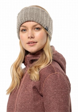 Jack Wolfskin Highloft Knit Hoofdband Dames Grijs | 51828672