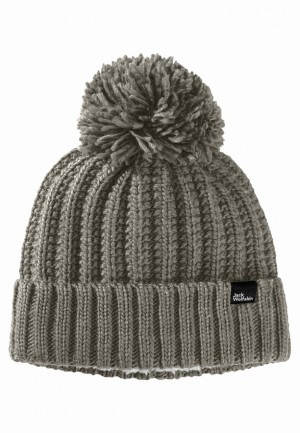 Jack Wolfskin Highloft Knit W Muts Heren Khaki | 47562003