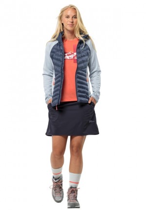 Jack Wolfskin Hiking Alpine Korte Rok Dames Donkerblauw | 49969997