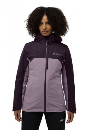 Jack Wolfskin Hunberg 3in1 Jassen Dames Paars | 20500014