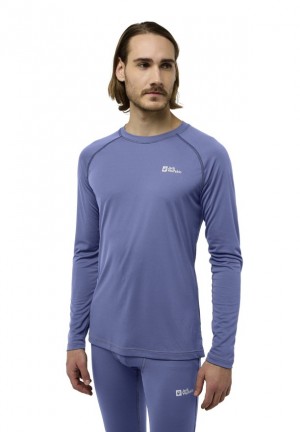 Jack Wolfskin Infinite Light Ls T-shirts Heren Donkerblauw | 67223678