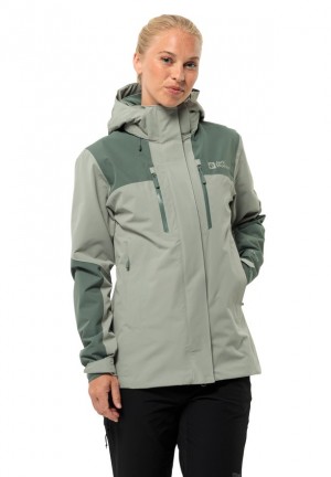 Jack Wolfskin Jasper 2l Regenjassen Dames Grijs | 16214275