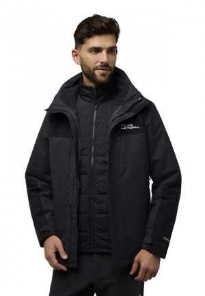 Jack Wolfskin Jasper 3in1 Jassen Heren Zwart | 72029582