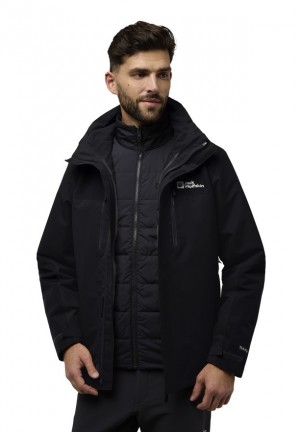 Jack Wolfskin Jasper 3in1 Jassen Heren Zwart | 22335011
