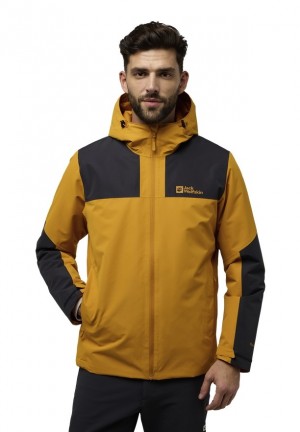 Jack Wolfskin Jasper Ins Winterjassen Heren Geel | 77375245