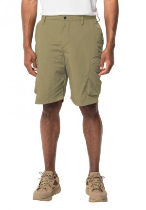 Jack Wolfskin Kalahari Cargo Korte Broek Heren Olijfgroen | 21364167