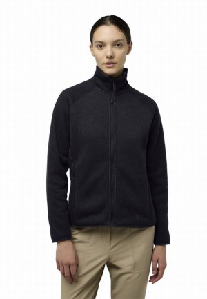 Jack Wolfskin Kaminfeuer Fleece Jassen Dames Zwart | 74530642
