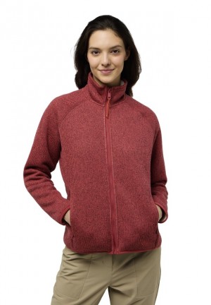 Jack Wolfskin Kaminfeuer Fleece Jassen Dames Rood | 70408289