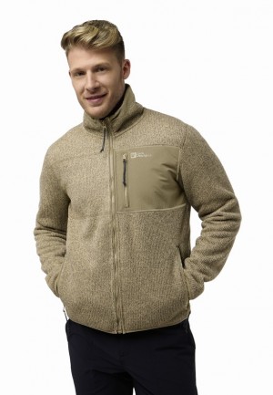 Jack Wolfskin Kaminfeuer Fleece Jassen Heren Khaki | 28324087