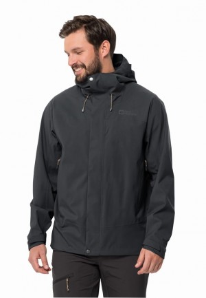 Jack Wolfskin Kammweg 2l Regenjassen Heren Zwart | 38305052