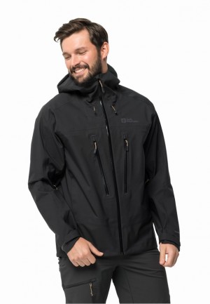 Jack Wolfskin Kammweg 3l Regenjassen Heren Zwart | 57801408