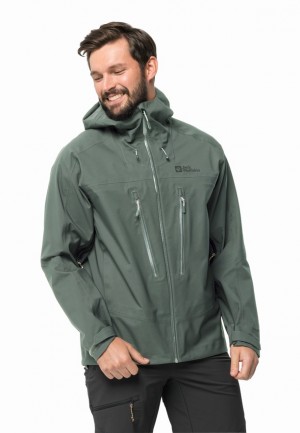 Jack Wolfskin Kammweg 3l Regenjassen Heren Groen | 56030884