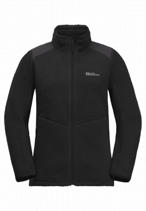 Jack Wolfskin Kammweg Pile Fz Fleece Jassen Dames Zwart | 51104376