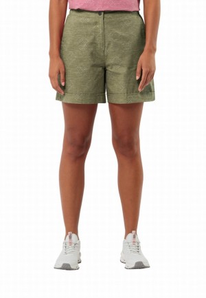 Jack Wolfskin Karana Korte Broek Dames Olijfgroen | 13243367