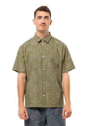 Jack Wolfskin Karana Overhemd Heren Olijfgroen | 50465789