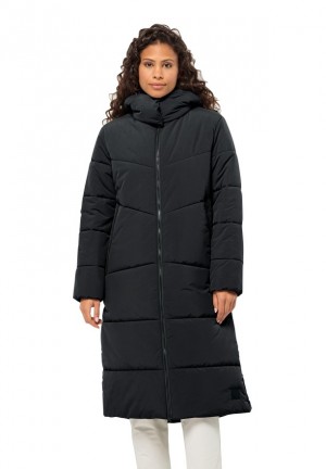 Jack Wolfskin Karolinger Long Jassen Dames Zwart | 93614891