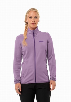 Jack Wolfskin Kolbenberg Fz Fleece Jassen Dames Paars | 79875521