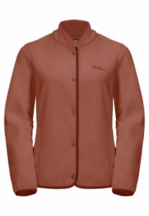 Jack Wolfskin Light Curl Fleece Jassen Dames Rood | 69726234