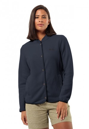 Jack Wolfskin Light Curl Fleece Jassen Dames Donkerblauw | 39305819