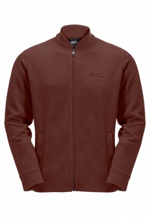 Jack Wolfskin Light Curl Fleece Jassen Heren Rood | 64637779