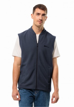 Jack Wolfskin Light Curl Vest Heren Donkerblauw | 16681090