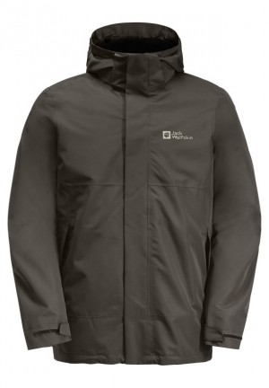 Jack Wolfskin Luntal 3in1 Jassen Heren Koffie | 45791010