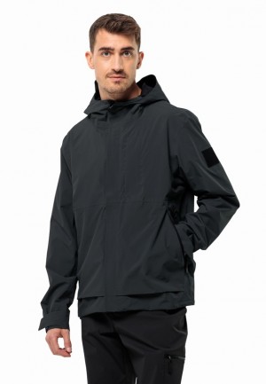 Jack Wolfskin Mainkai Regenjassen Heren Zwart | 26304396