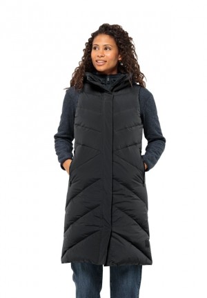 Jack Wolfskin Marienplatz Vest Dames Zwart | 43630086