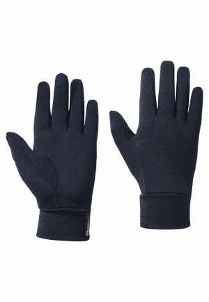 Jack Wolfskin Merino Handschoenen Dames Donkerblauw | 81949077