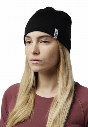 Jack Wolfskin Merino Muts Heren Zwart | 97767580
