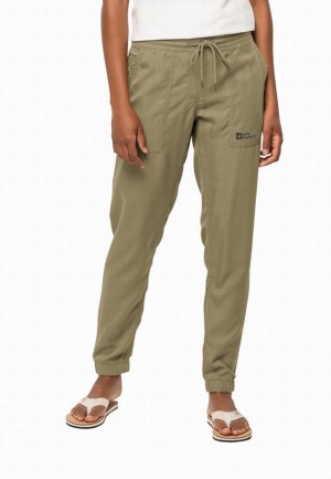 Jack Wolfskin Mojave Broek Dames Olijfgroen | 19014905