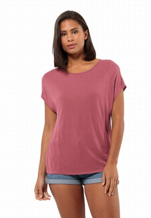 Jack Wolfskin Mola T-shirts Dames Roze | 81621355