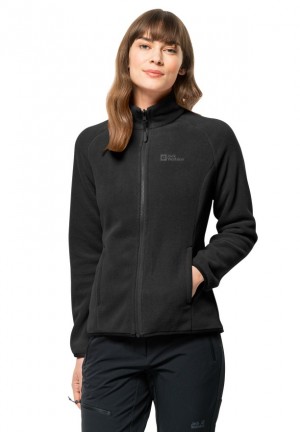 Jack Wolfskin Moonrise Fz Fleece Jassen Dames Zwart | 83039795