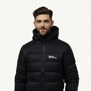 Jack Wolfskin Nebelhorn Hoody Donsjas Heren Zwart | 70903212